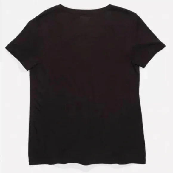 NEW Stance Womens BLACK V Neck VNeck T-Shirt Soft Pima Cotton SMALL S & MEDIUM M - Picture 3 of 4